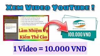 Ứng Dụng Xem Video Kiếm Thẻ Cào Miễn Phí Mới | Kiếm Tiền Online