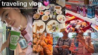 traveling vlog : mukbang, hotel activities, fam day out, shopping️