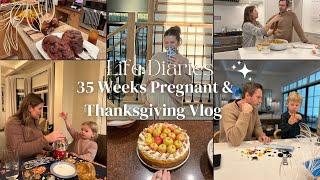 Life Diaries: 35 Weeks Pregnant & Thanksgiving Vlog | Milabu