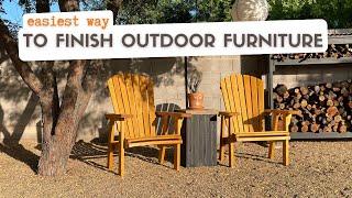 The Easiest Way to Finish Outdoor Wood Furniture!