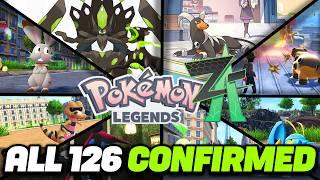 ALL 126+ CONFIRMED POKEMON for Pokemon Legends ZA Pokedex That YOU MISSED