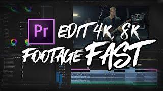 How To SPEED UP Video Editing/Playback Using PROXIES | Adobe Premiere Pro Tutorial