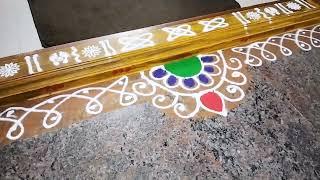 Easy Friday Pooja Special Rangoli design || Maaghamasam Rangoli design || Simple Rangoli Design