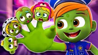 Baby Police Save Zombies - Five Little Zombies Song - Funny Songs & Nursery Rhymes - Kids Songs