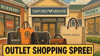 ️ Luxury ￼shopping at Wrentham village premium outlets– Burberry, Jimmy Choo, Tory Burch & More! 