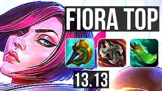 FIORA vs ILLAOI (TOP) | 7 solo kills, Legendary, 15/3/6, 300+ games | KR Diamond | 13.13