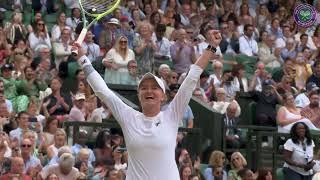 Barbora Krejčíková Beats Elena Rybakina | Winning Moment | Semi-Final | Wimbledon 2024