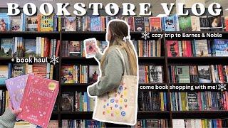 *cozy* bookstore vlog️️ spend the day with me at barnes & noble + book haul!