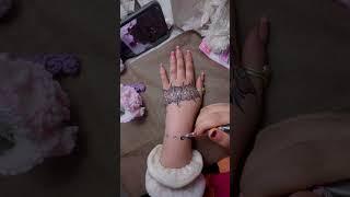 How to draw small simple flower design #hennatutorial #henna #learnhennaonline