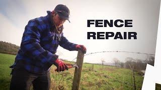 How to repair a fence in rural locations.