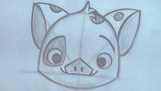 How to Draw Pua from “Moana” (Disney California Adventure Animation Academy FULL VIDEO)