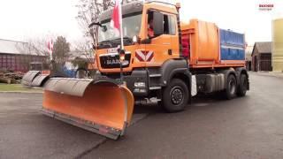 Bucher Municipal - Autobahn-Teleskopschneepflug Bucher TE90X (mit Off-Sprecher)