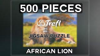 Solving African Lion 500 Pieces| Trefl Puzzle | Time Lapse