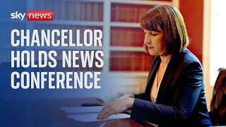 Watch: Chancellor Rachel Reeves new conference after revealing cuts to some winter fuel payments