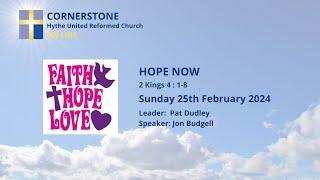 Cornerstone Hythe URC | Sunday Morning Worship | John Budgell | 25/02/2024