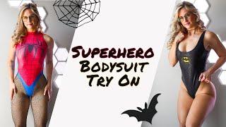 Superhero Bodysuit Try On