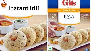 Gits Rava Idli|Instant Rava Idli Recipe|Suji Idli Recipe|Gits instant Recipe|Easy Breakfast Recipe