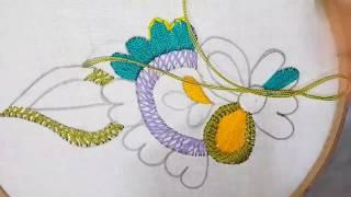 Beautiful hand embroidery designs for cushion cover | Embroidery designs flowers