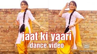 jaat ki yaari | Dance video | cute jaatni | new Haryanvi Song