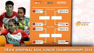 Draw & Jadwal Semifinal Badminton Asia Junior Championships 2024 Hari Ini Pukul 17:00 WIB #AJC2024