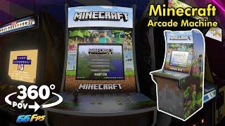 POV Playing Minecraft on arcade machine | 360 old arcade room