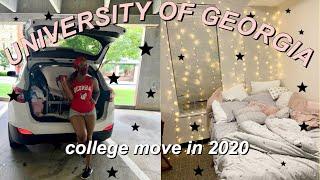 MOVE INTO UGA WITH ME 2020| COLLEGE MOVE IN VLOG 2020 #college #moveinday #collegemoveinvlog