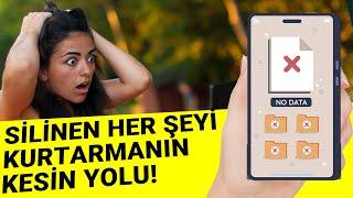 TELEFONUNUZDA SİLİNEN HER ŞEYİ KURTARIN ( Whatsapp silinen mesajlar, silinen fotoğraflar kurtarma )