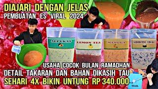 IDE USAHA ES TERBARU 2024 - DIAJARI DENGAN JELAS DETAIL RESEP DAN TAKARANNYA - UNTUNG 100% RESEP INI