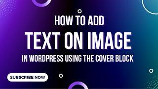 Adding Text On Top Of Images With Cover Block