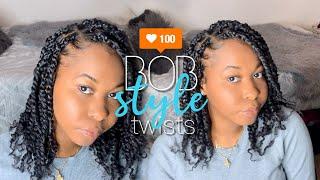 How To: EASY Short Bob Length Passion Twists | NO Rubberbands + VERY Detailed | Beginner Friendly