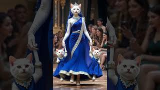 "Royal Blue Cat Family Walks the Runway Like QUEENS!  | Cutest Fashion Show Ever!" #shorts P2