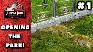 Let's Play Jurassic Park: Operation Genesis #1 - Opening The Park! (Walking with Dinosaurs Mod)