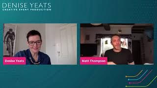 Denise Yeats in conversation with singing teacher Matt Thompson