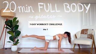 20MIN full body hourglass pilates | 7 DAY SUMMER CHALLENGE - day 1 | LIDIAVMERA