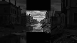 Vintage WWII Canal Journey Through a War-Torn Ukrainian Town (16mm Film Emulation)