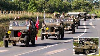Military convoys during D-Day 80th Anniversary events        🪖