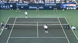 Sampras - Agassi - Indian Wells 1995 Final - Highlights