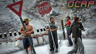 Blocking The Road with Snowmen in GTA RP | OCRP