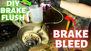 How to BLEED your BRAKES by YOURSELF || FREE DIY Brake Fluid Flush/Bleed || Homemade Brake Bleeder