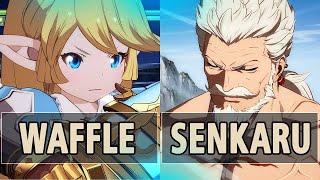 GBVSR:Waffle (Charlotta) Vs Senkaru (Soriz)| High Level Gameplay.