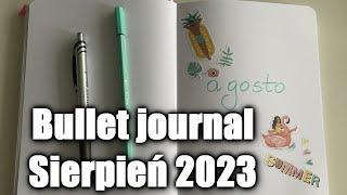 Bullet journal sierpień 2023