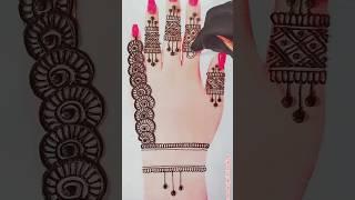 Easy simple mehndi deaign#mehndi#mehndshort#youtubeshort#mehndidesign#henna