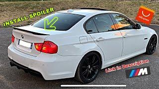 INSTALL SPOILER AILRON BMW E90 BECQUET ( AliExpress )