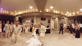 VR 360 Wedding - Introductions and First Dance of Jessica & Jay - GoPro Omni