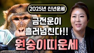 2025년 을사년 원숭이띠운세 2025년 금전,귀인,문서운 한번에 다 들어옵니다! 평생 먹고 살 돈 벌게되는 원숭이띠 운세?! 56년생 68년생 80년생 92년생 운세