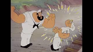 Bluto destroying Popeye (Popeye the Sailor Man - "For Better or Nurse")