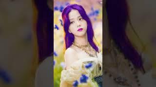 Jisoo purple Hair Color 