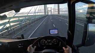 POV Driving 4K SCANIA -  Beautiful Landscapes Wales to England