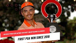 Rickie Fowler Wins 2023 Rocket Mortgage Classic | First Victory Since 2019