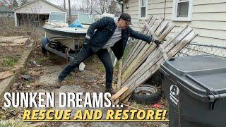Abandoned PROPERTY gets FULL MAKEOVER - A “BOAT” of trash and overgrowth!!!